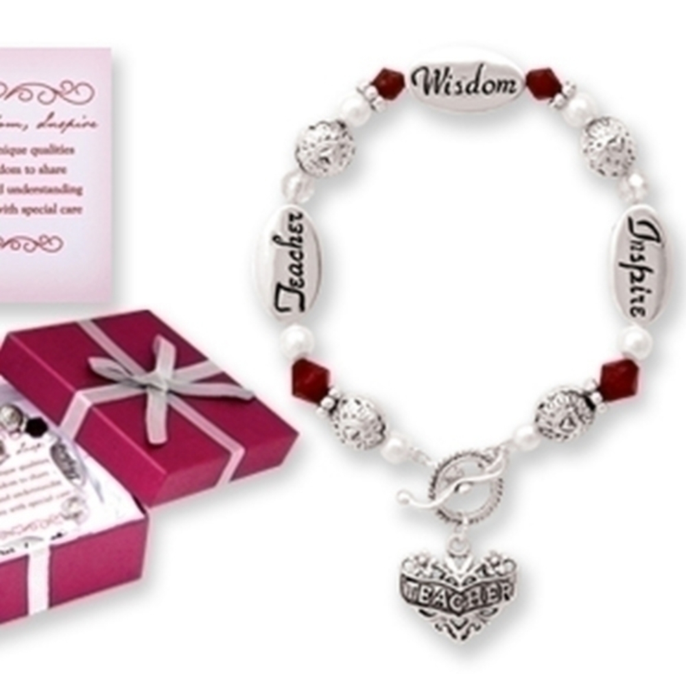 Teachers Gratitude Charm Bracelet